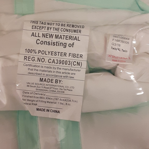 Twin XL Twin Comforter Set 2 Piece Mint BNWT - Picture 5 of 5